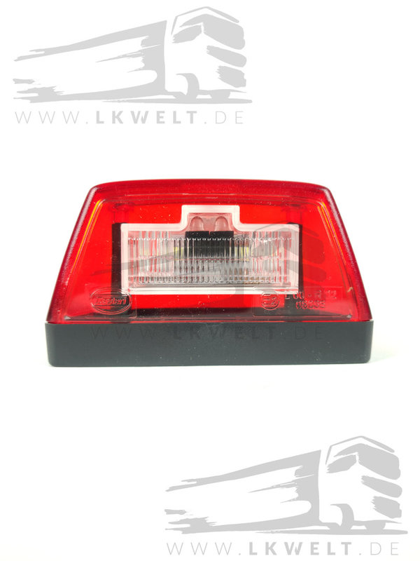Kennzeichenbeleuchtung LED groß, rotes Gehäuse 24V [Art.Nr.: 4895+]