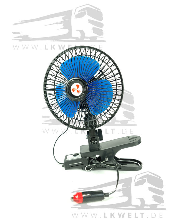 Ventillator mit Klemme, oszillierend 24V [Art.Nr.: 1701+]