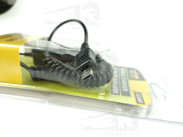Universal Zigarettenanzünder Ladegerät micro USB anschluss für Handys [Art.Nr.: 7685+]