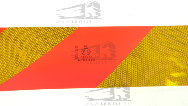 Heckmarkierung für LKW/Zugmaschine  ECE 70 /set Selbstklebende Folie. [Art.Nr.: 8704+]