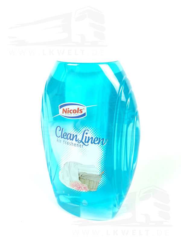 Nicols - Lufterfrischer Air Freshener 375ml Dochtflasche Clean linen. [Art.Nr.: 8557+]