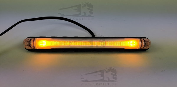 LED Positions- und Begrenzungsleuchte gelb, lang [Art.Nr.: 8774+]